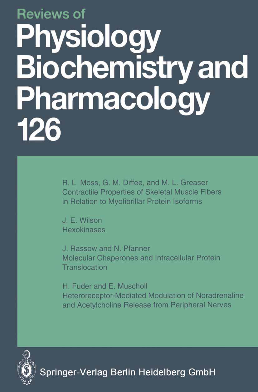 Thumbnail - Reviews Of Physiology, Biochemistry And Pharmacology M. P. Blaustein