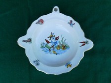 PIATTO SCALDA PAPPA PORCELLANA DECORATA EPIAG CZECHOSLOVAKIA VINTAGE