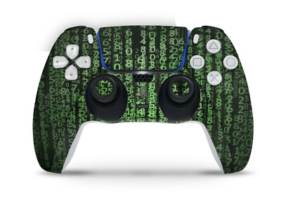 Playstation 5 PS5 Controller Skin Design Wrap Schutzfolie Cover Matrix Krypto