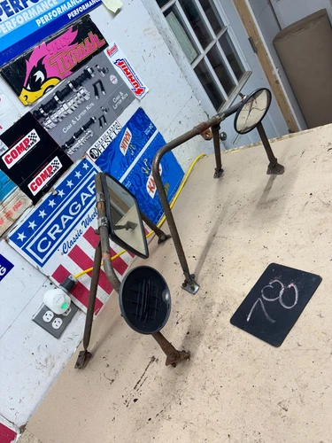 1967 1972 FORD TRUCK DOOR MIRRORS PROJECT SET BIG DUMP TRUCK CAB F100 F250 F350