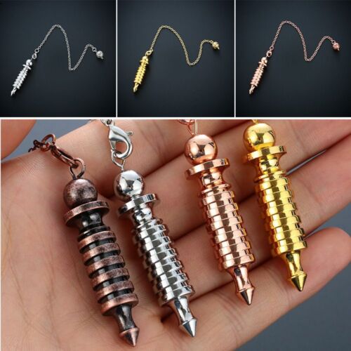 Schrauben Sie Shape Pendule Divination Dowing Heilung Metall Reiki Pendel