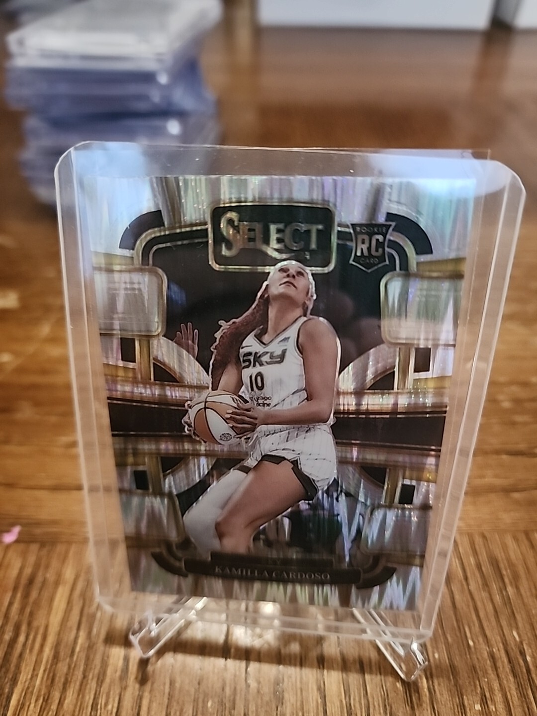 2024 Panini Select WNBA - Concourse Silver Flash Prizm #33 Kamilla Cardoso (RC)
