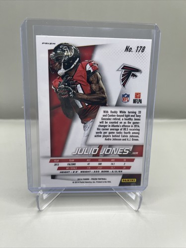 JULIO JONES 2014 Prizm Silver #170 Atlanta Falcons! Sharp! - Picture 2 of 2