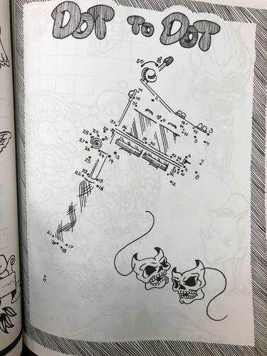 Visit to the Tattoo Shop Fun Book #1 Color the Flash Dot to dot Crossword 1983 - Picture 2 of 5