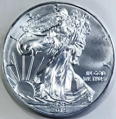 ⭐️2015⭐️SILVER EAGLE⭐️SUPERB GEM⭐️BU⭐️++FLAWLESS AS IT GETS⭐️.999 SILVER!⭐️