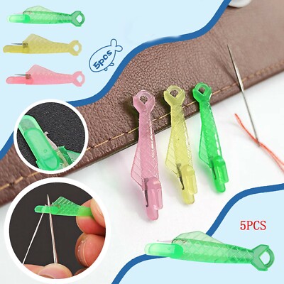 30pcs Sewing Needle Inserter Fish Type Sewing Machine Automatic Needle Threader