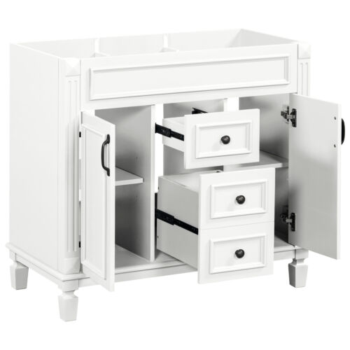 36''Bathroom Vanity without Top Sink,Cabinet only,Modern Bathroom Storage Cabine