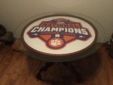 Antique Dining Table Clemson University Tigers With National Championship Logo