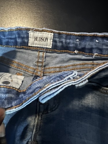 Hudson~Girl Denim Stretch 5 pockets with adjustable Waist straps Shorts~Size 4 - Picture 5 of 5
