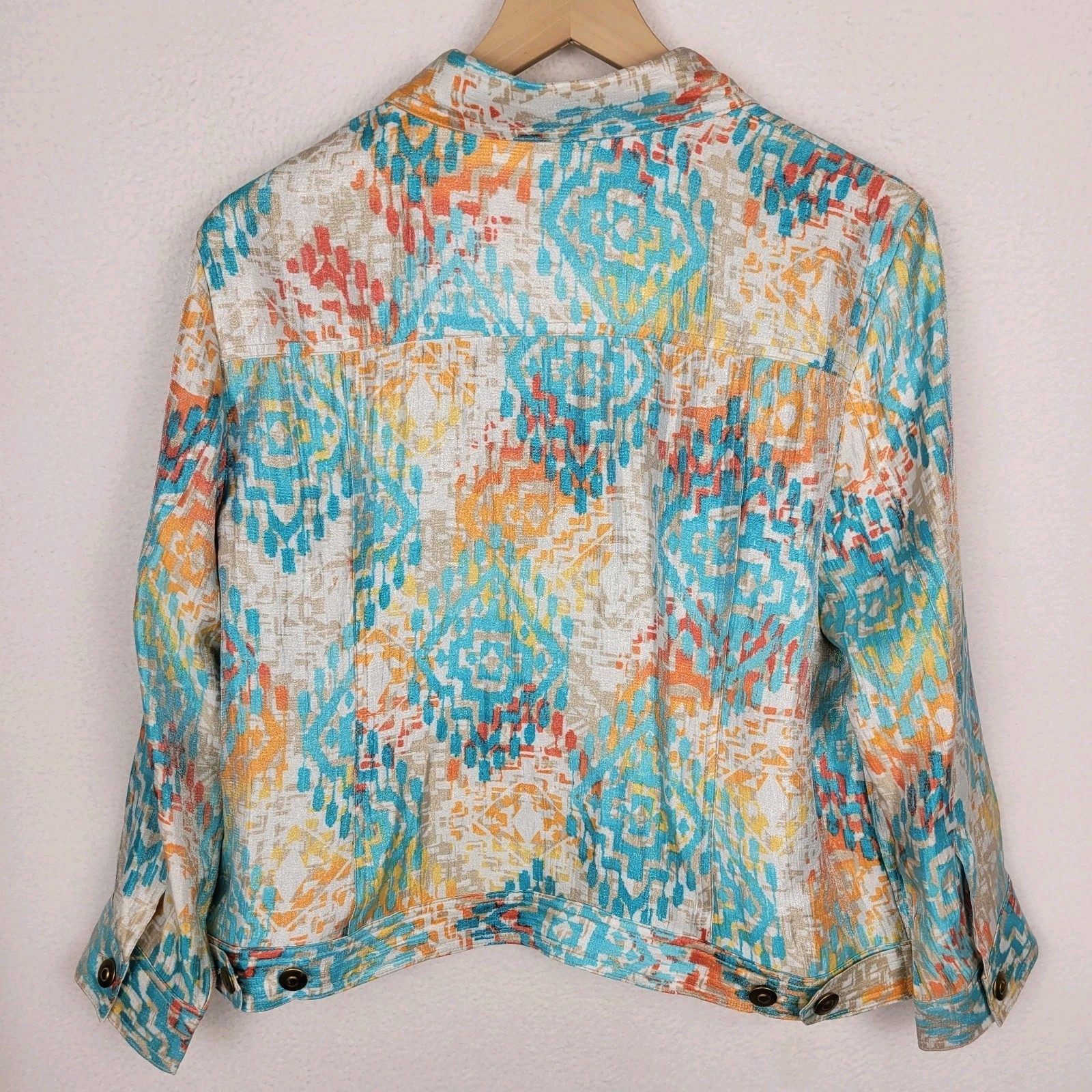 Ruby Rd Abstract Geometric Print Jacket Womens 14… - image 3