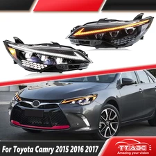 TT-ABC LED Headlights For Toyota Camry 2015 2016 2017 Sequential Animation DRL