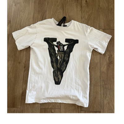 VLONE Men's M White Crew Neck Short Sleeve Graphic Logo Print T-Shirt
