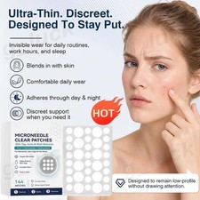 Curalona Microneedle Patches 144pcs, Skin Tag Wart Acne Remover Patches USA