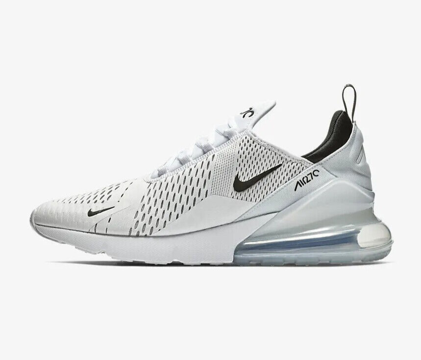 NIKE AIR MAX 270 ,,White-Black'' SIZE UK 8.5 EUR 43 US 9.5 (AH8050 100)