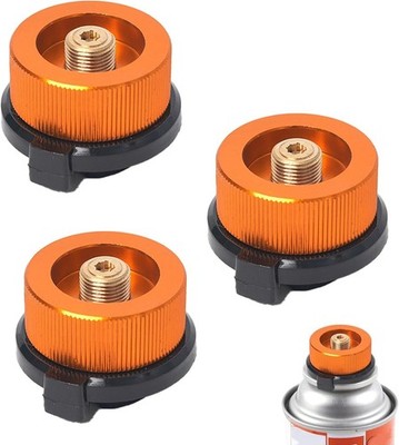 3 Stück Gaskartuschen Adapter, BBQ Barbecue Herd Stecker Gas, Gaskartuschen 
