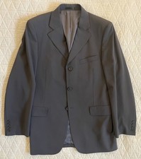 Yohji Yamamoto D'URBAN A.A.R 3-Button Satin Finish Jacket in Chocolate Size 40 R