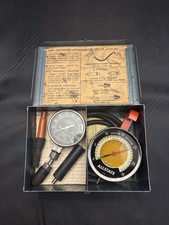 2 Vintage Allstate Gauges - Engine Vacuum Fuel Pump Compression Tester Asis