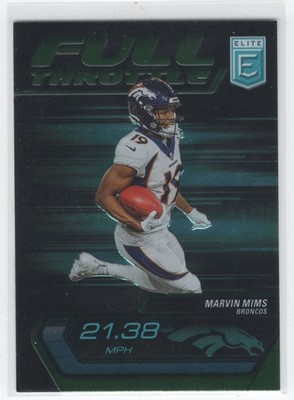 #17 2024 Donruss Elite Full Throttle Green Marvin Mims Oklahoma Sooners