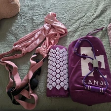 Kanjo Acupressure Mat and Pillow Premium Set and stretching tools