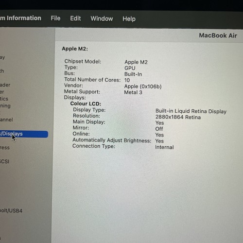 Apple MacBook Air M2 15 Inch 8gb Ram 256gb SSD 218 Cycles A2941 (5666 - Picture 5 of 23