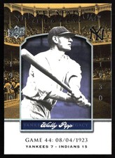 2008 Upper Deck Yankee Stadium Legacy #44 Wally Pipp