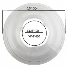 SPOKE PROTECTOR Sunlite 36H 3 Prong 2.125" ID 5.5" OD Clear YF-FH30 18051