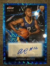 2024-25 Finest Antonio Reeves Electrifying RC Blue Geometric Refractor Auto -/99
