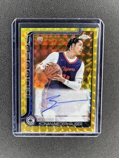 2025-26 Topps Chrome Gold Geometric Yanic Konan-Niederhauser RC Auto 44/50