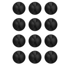 12PCS Adhesive Cable Clips Cord Holder Wire Organizer Black Home Office Desk