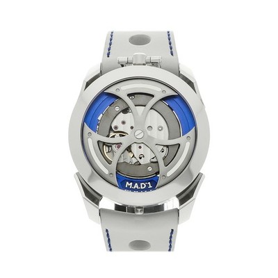 M.A.D.1 Edition 1 by MB&F Steel Auto 42mm Exposted Movement Watch M.A.D.1 BLUE