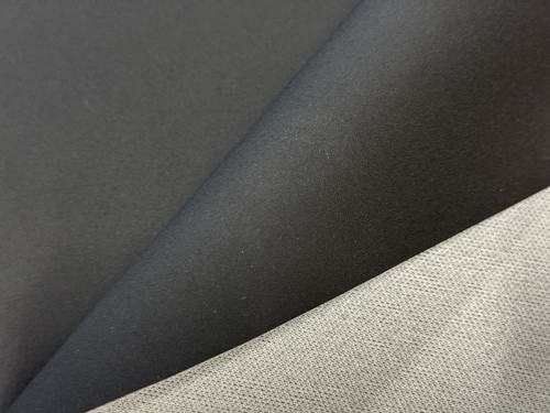 Meterware Hochwertiges Kunstleder in Alkantara Look tiefschwarz 155cm breit! - Bild 4 von 15
