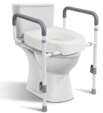 300lbs Support Raised Elevated Toilet Seat for Handicap  Elderly 3.5in Height