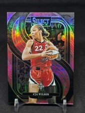 2025 Select WNBA A'ja Wilson Premier Level Pink Camo Prizm #'d 127/175