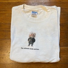 Vintage Microsoft Office 2000 Einstein Promo T-Shirt White Mens XL Y2K Tech Tee
