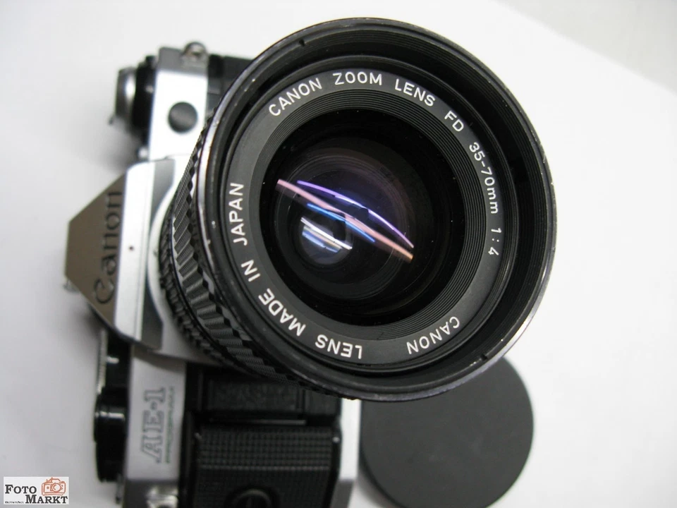 Set: Canon AE-1 Program Spiegelreflex Zoom-Objektiv FD 4 / 35-70 + 2x Converter - Bild 3 von 4