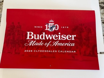2026 Budweiser Clydesdales Calendar