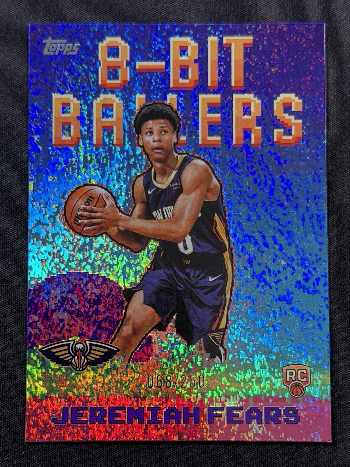 2025-26 Topps - 8-Bit Ballers Jeremiah Fears #8B-37 Purple Holo Foil /250 (RC)