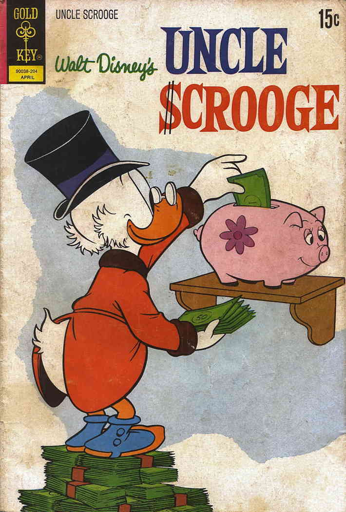 Uncle Scrooge 98 FN Gold Key April 1972 Piggy Bank Comic Book