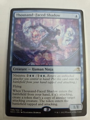 mtg, Thousand-Faced Shadow Kamigawa: Neon Dynasty Regular NM