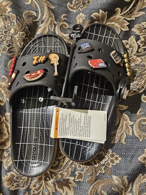 Luke Combs Crocs Classic Bootlegger Slides Mens 5 Women s 7 Sandals Black
