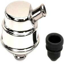 Moroso Crankcase Breather Cap 68781 Push-in Breather W Vent Tube Chrome Steel
