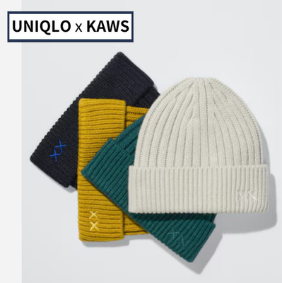 KAWS WINTER x UNIQLO Heattech Knit Cap 4 colors New 2025 Gift Japan