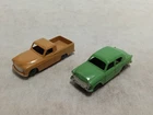 VINTAGE LESNEY DIECAST MATCHBOX #43 HILLMAN MINX & #50 COMMER PICK UP