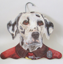 Annie Rhinehart Stupell Wood Hanger Dalmation Dog Red Hook Fire Co. 1
