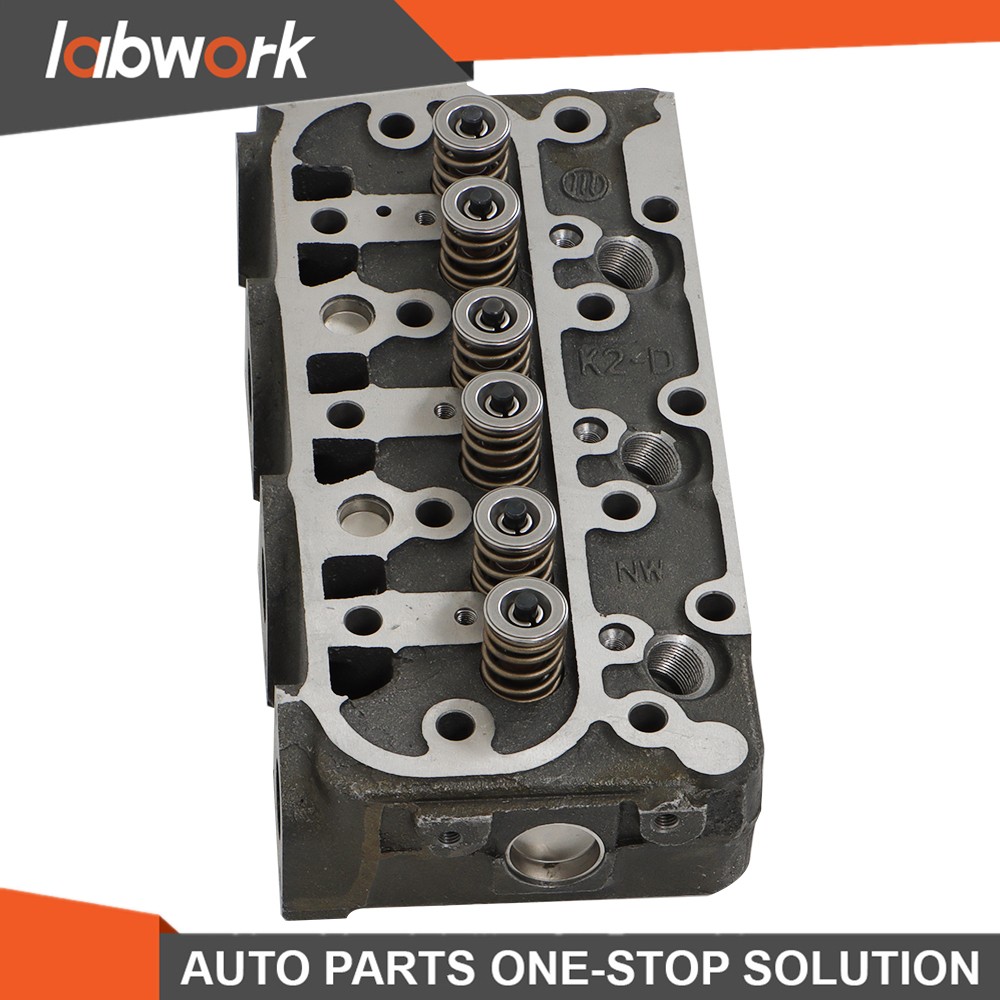 Labwork Complete Cylinder Head w/ Valves Full Gasket Set For Kubota D1005 Engine