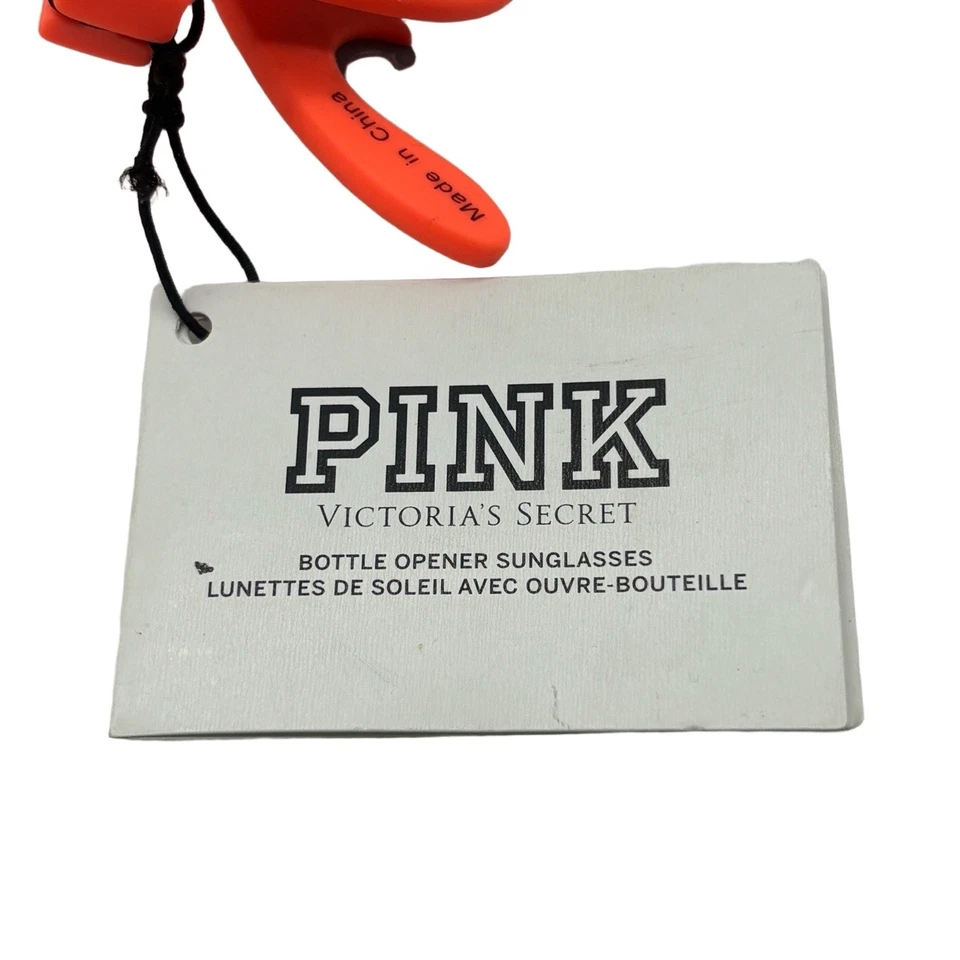 NWT PINK Sunglasses Orange Black Bottle Opener UV Protection Party Fun - Image 4 of 4