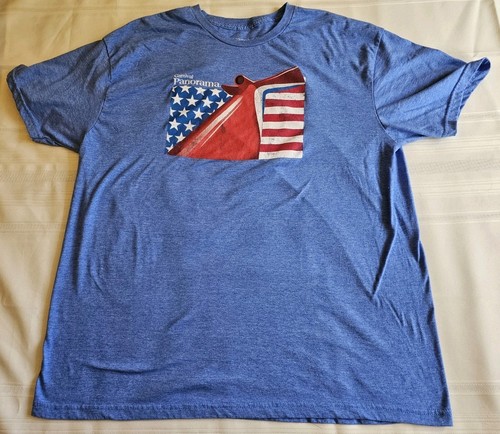 Carnival Cruise Line Panorama patriotische US-Flagge Erwachsene 2XL Shirt