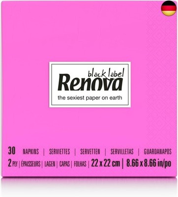 Renova Cocktailservietten, Fuchsia, 30 Servietten