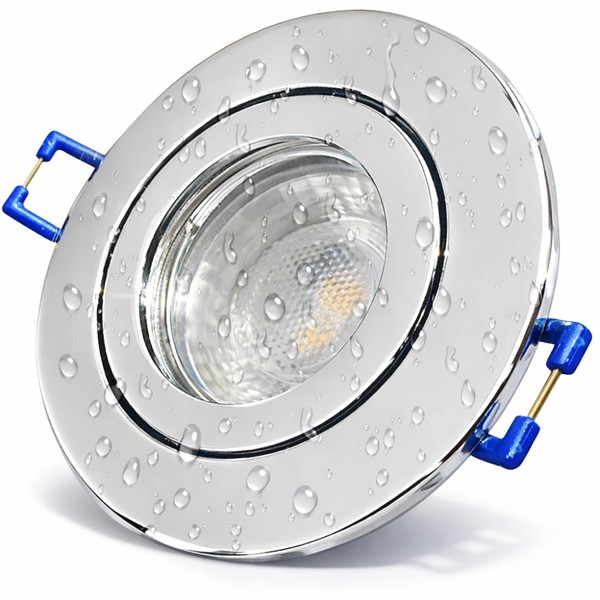 Led Einbaustrahler Bad IP44 Dimmbar 230V 7W GU10 Dusche Spot 550Lm Feuchtraum-image