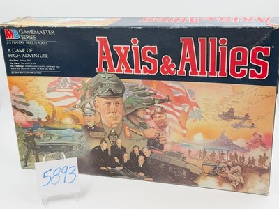 Axis & Allies 2nd Edition 1986 PARTS ONLY: Game Box